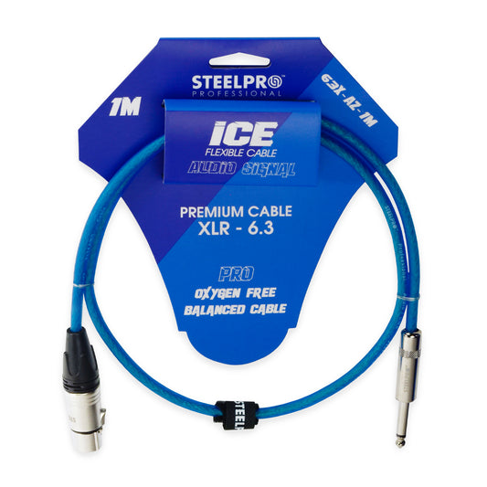 Cable Para Microfono 1m Steelpro 63x-az-1m Xlr Cannon-plug