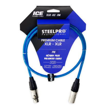 Cable Xlr 1m Balanceado Steelpro Xlr-az-1m Plug-jack Prof