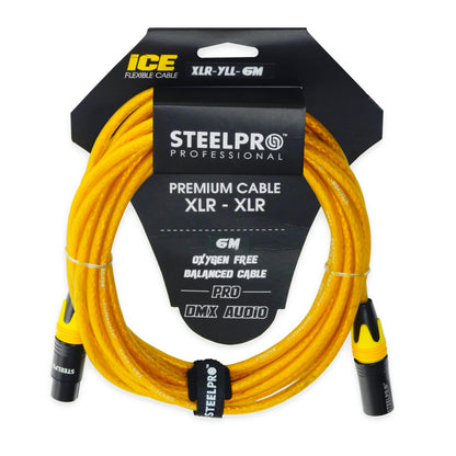Cable Xlr 6m Balanceado Profesional Macho - Hembra Steelpro