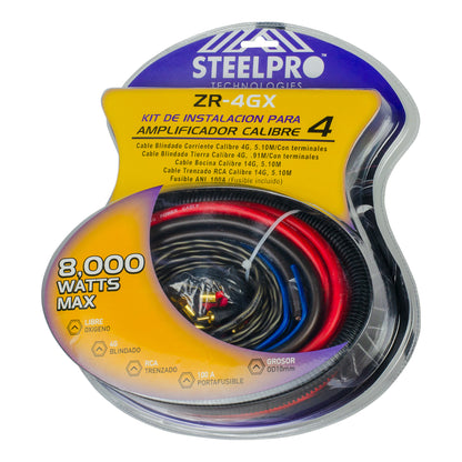 Kit De Instalación Audio Amplificador Calibre 4 Steelpro kit audio para coches / auto