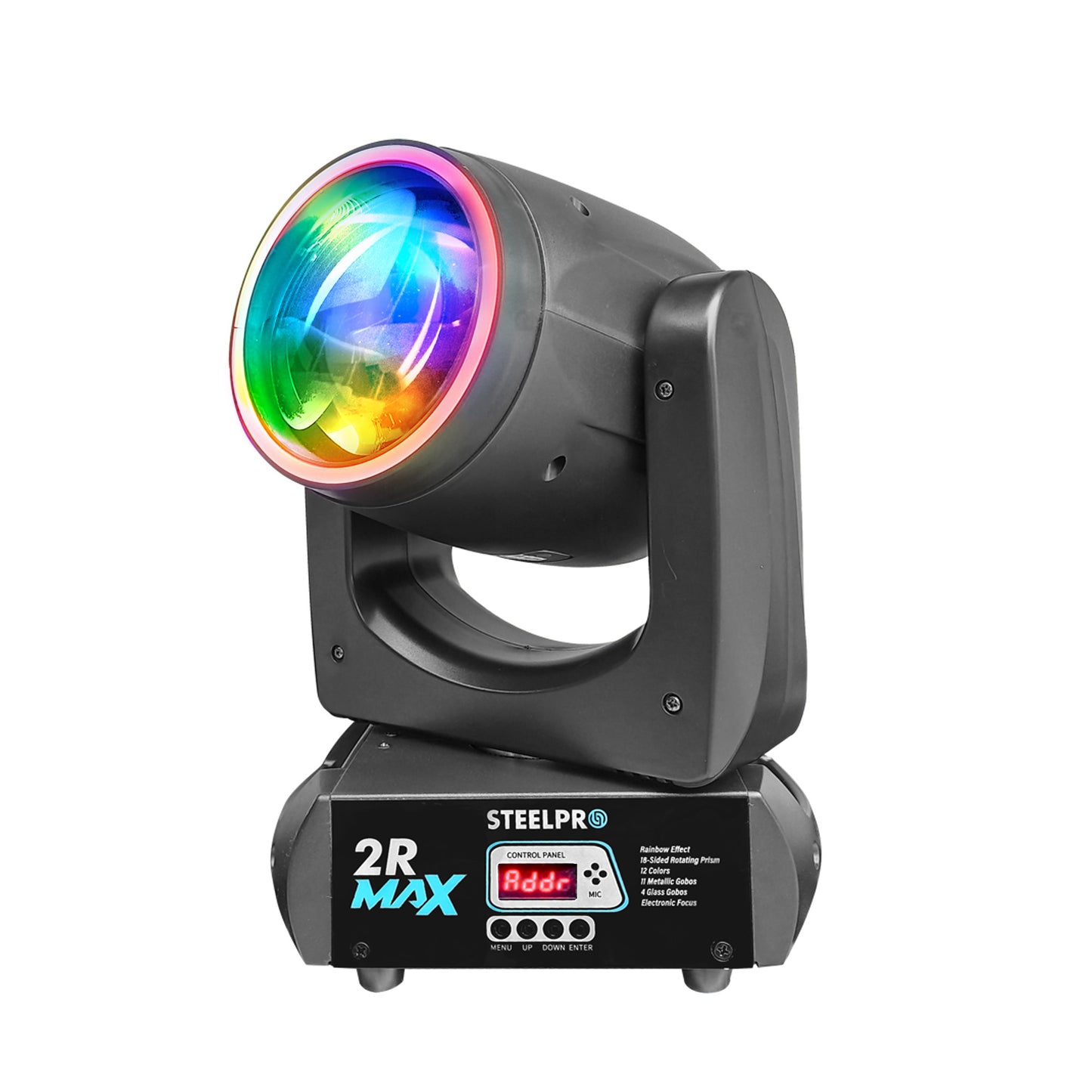2R-MAX2 Set de 2 Cabezas Robóticas Beam 150w Efecto Rainbow Con Case Steelpro