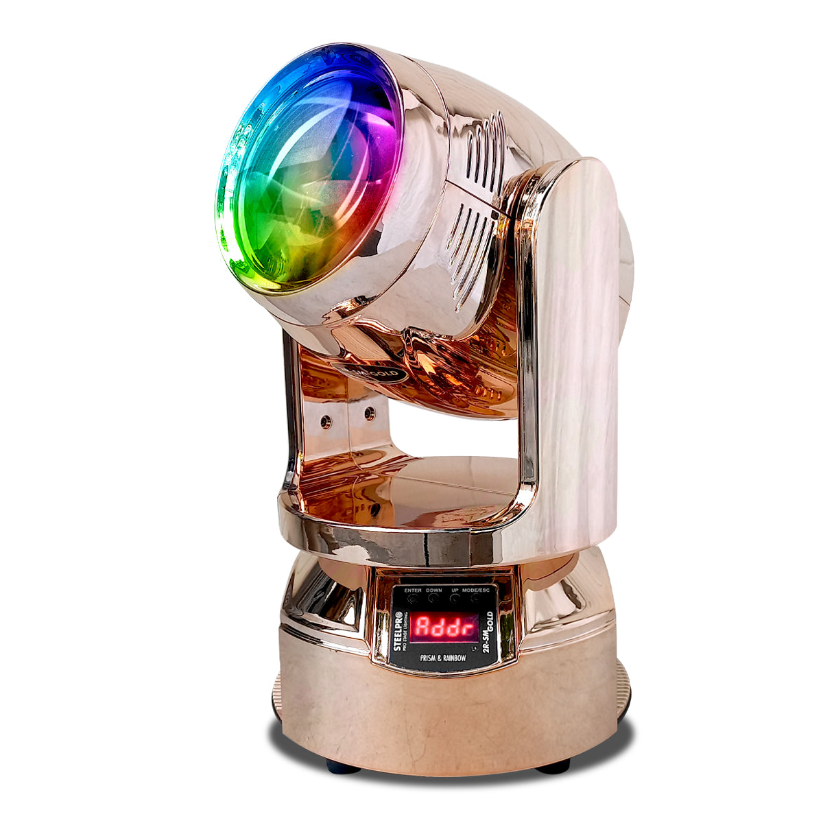 2 Cabezas Móviles Gold Beam 2r Rainbow Con Case  -steelpro