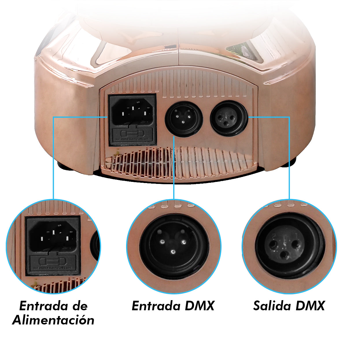 2 Cabezas Móviles Gold Beam 2r Rainbow Con Case  -steelpro