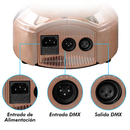 2 Cabezas Móviles Gold Beam 2r Rainbow Con Case  -steelpro