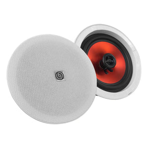 2 Bocinas Plafon Bluetooth Amplificada 6.5 PuLG By Steelpro Color Blanco
