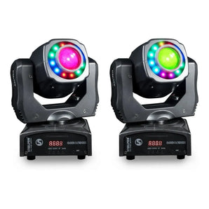 2 Cabezas Móvil Spot Con Gobos 90 Watts