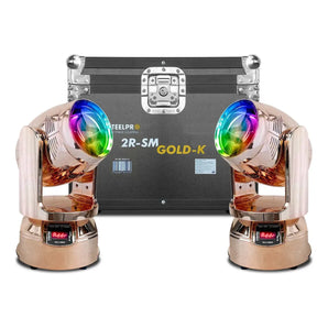 2 Cabezas Móviles Gold Beam 2r Rainbow Con Case  -steelpro