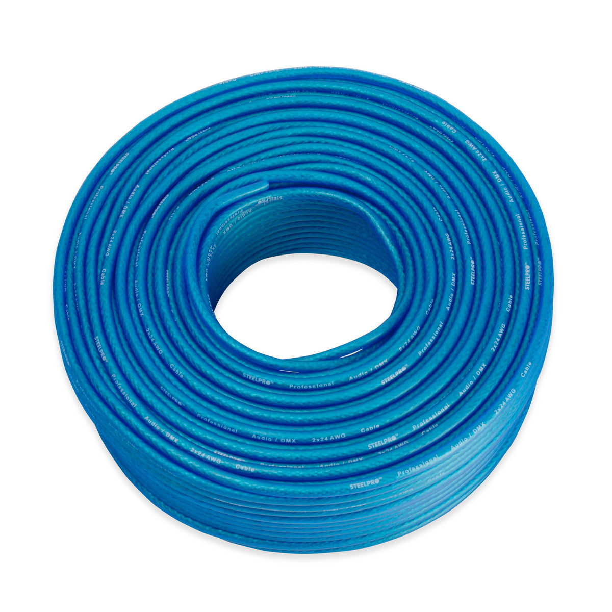 CBL-ICE-AZ Rollo de Cable Azul Xlr 100m Balanceado Pro Dmx-Audio Steel ...