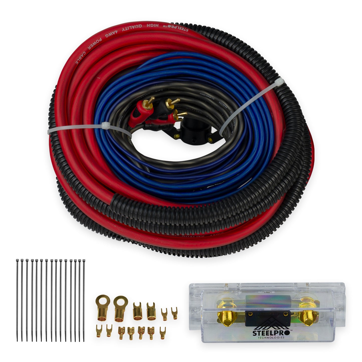 Kit De Instalación Audio Amplificador Calibre 4 Steelpro kit audio para coches / auto