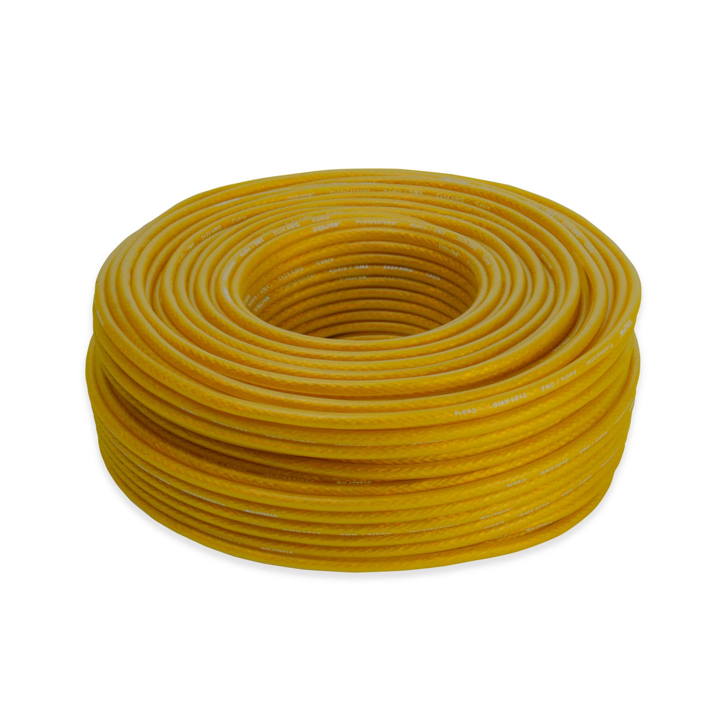 Cable Xlr 100m Balanceado Steelpro Cbl-ice-yll Dmx Microfono