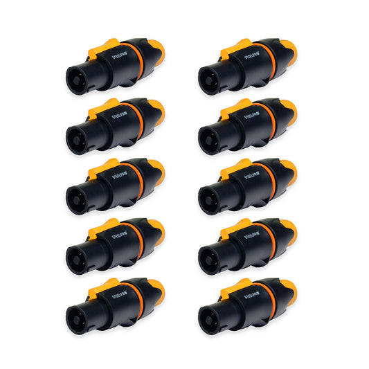 10 Conectores De Audio De 4 Polos Speakon - Steelpro