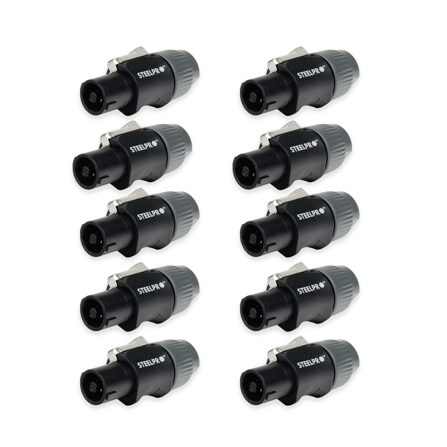 10 Conectores De Audio De 4 Polos Speakon - Steelpro