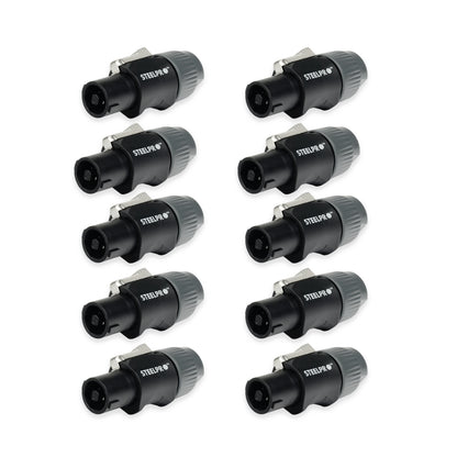 10 Conectores De Audio De 4 Polos Speakon - Steelpro