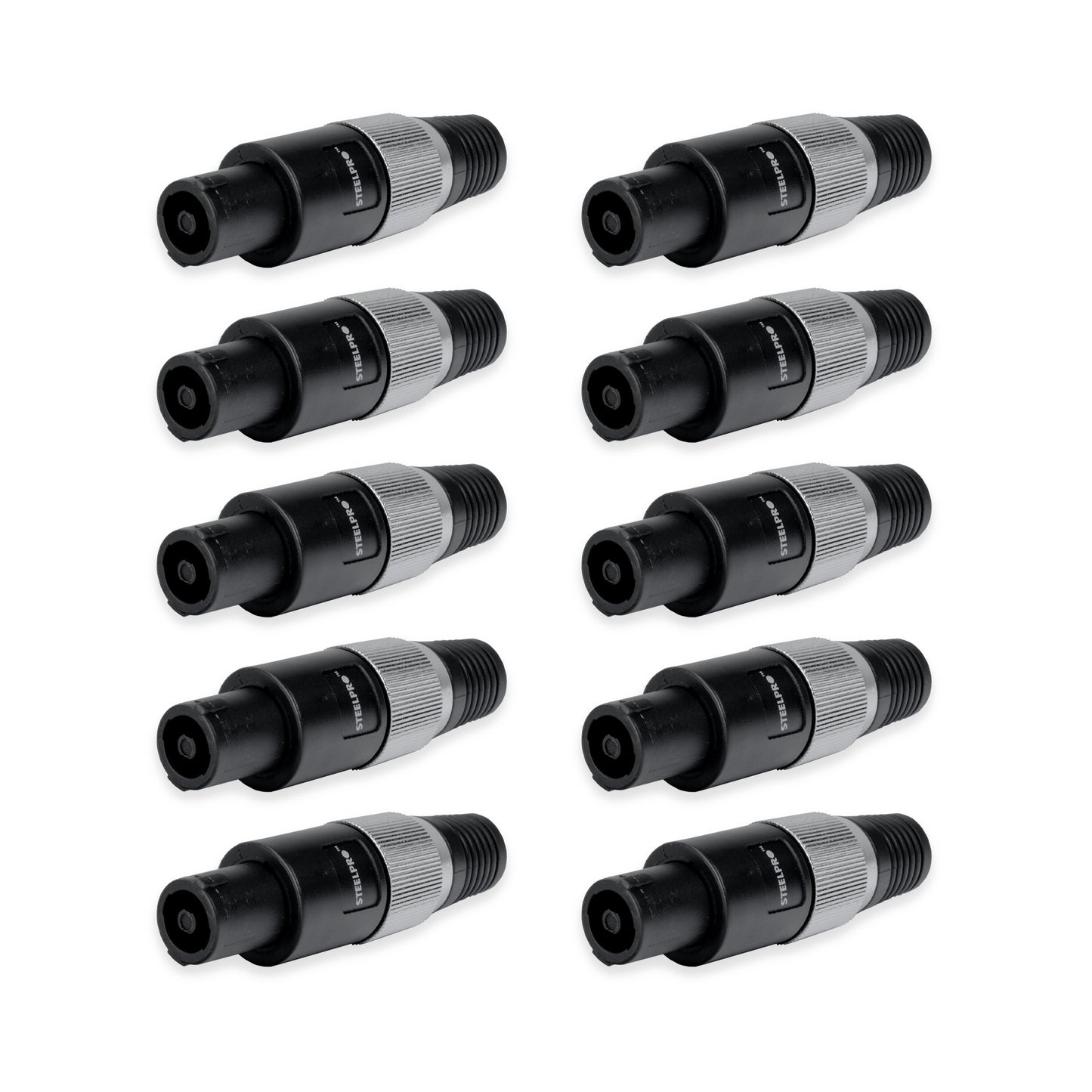 10 Conectores De Audio De 4 Polos Speakon Premium - Steelpro