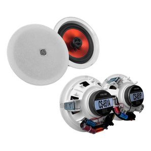 4 Bocinas Plafon Bluetooth Amplificada 6.5 PuLG By Steelpro