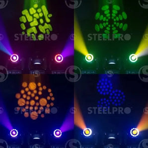 4 Cabezas Móvil Spot Con Gobos 90 Watts