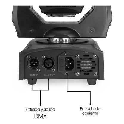 4 Cabezas Móvil Spot Con Gobos 90 Watts