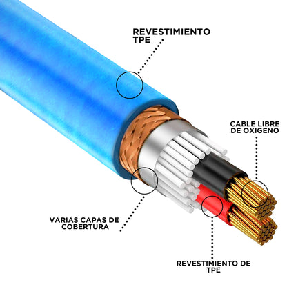 Cable Para Microfono Profesional 6m Hembra-plug 6.3 Steelpro