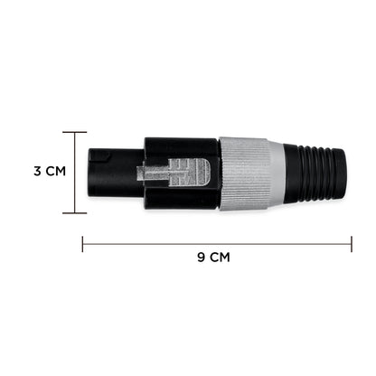 10 Conectores De Audio De 4 Polos Speakon Premium - Steelpro