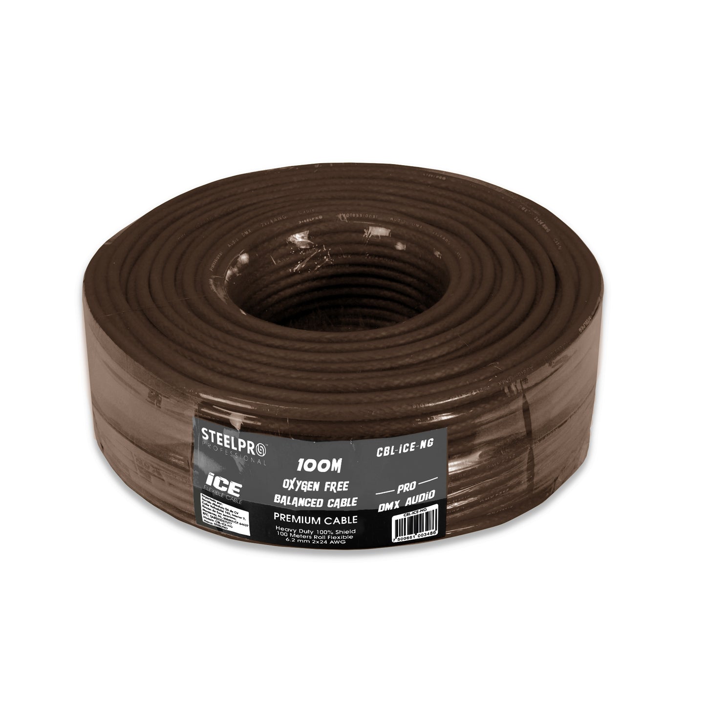 Cable Xlr 100m Balanceado Cbl-ice-ng Dmx Microfono Steelpro