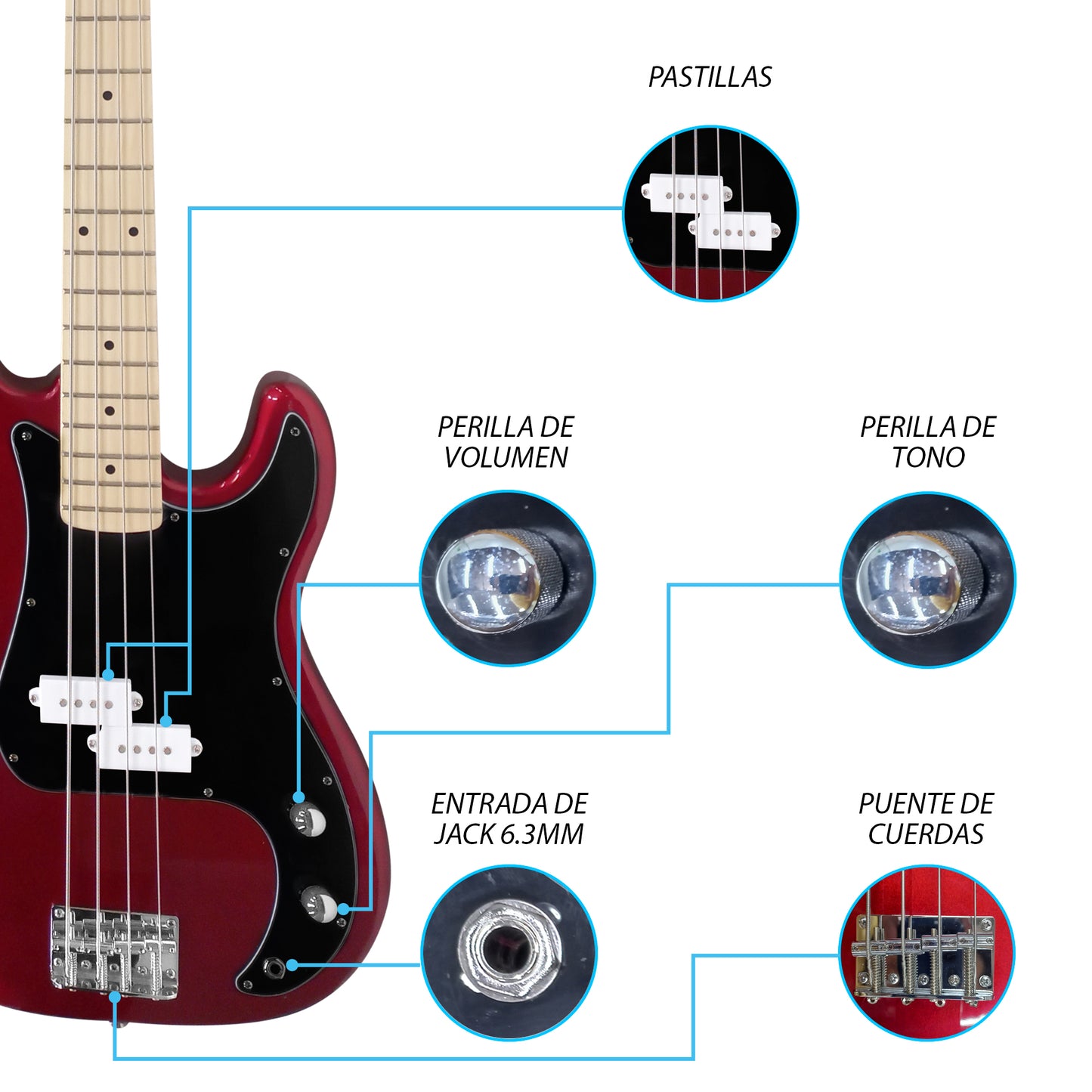 Paquete Bajo Electrico Jethro 502-SK Series By Steelpro