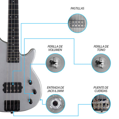 Paquete Bajo Eléctrico Jethro 504-SK Series By Steelpro