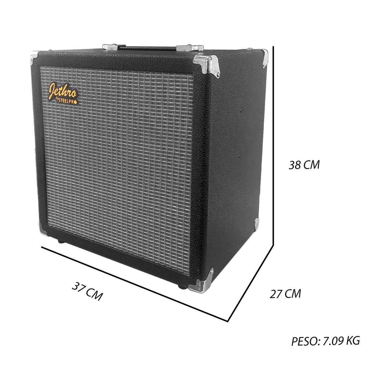 510-SK Union Jack Kit Bajo Eléctrico Con Amplificador 50W Funda Cable Profesional Jethro By Steelpro