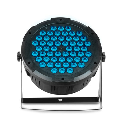 Cañón Led Par 54 Led X 3w Rgb + Ambar Full Color - Steelpro