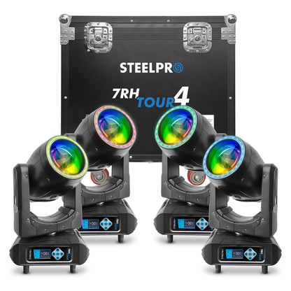 Case con 4 Cabezas Móviles Steelpro 7RH-TOUR4