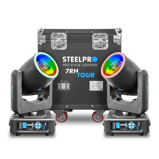 Case con 2 Cabezas Móviles Steelpro 7RH-TOUR