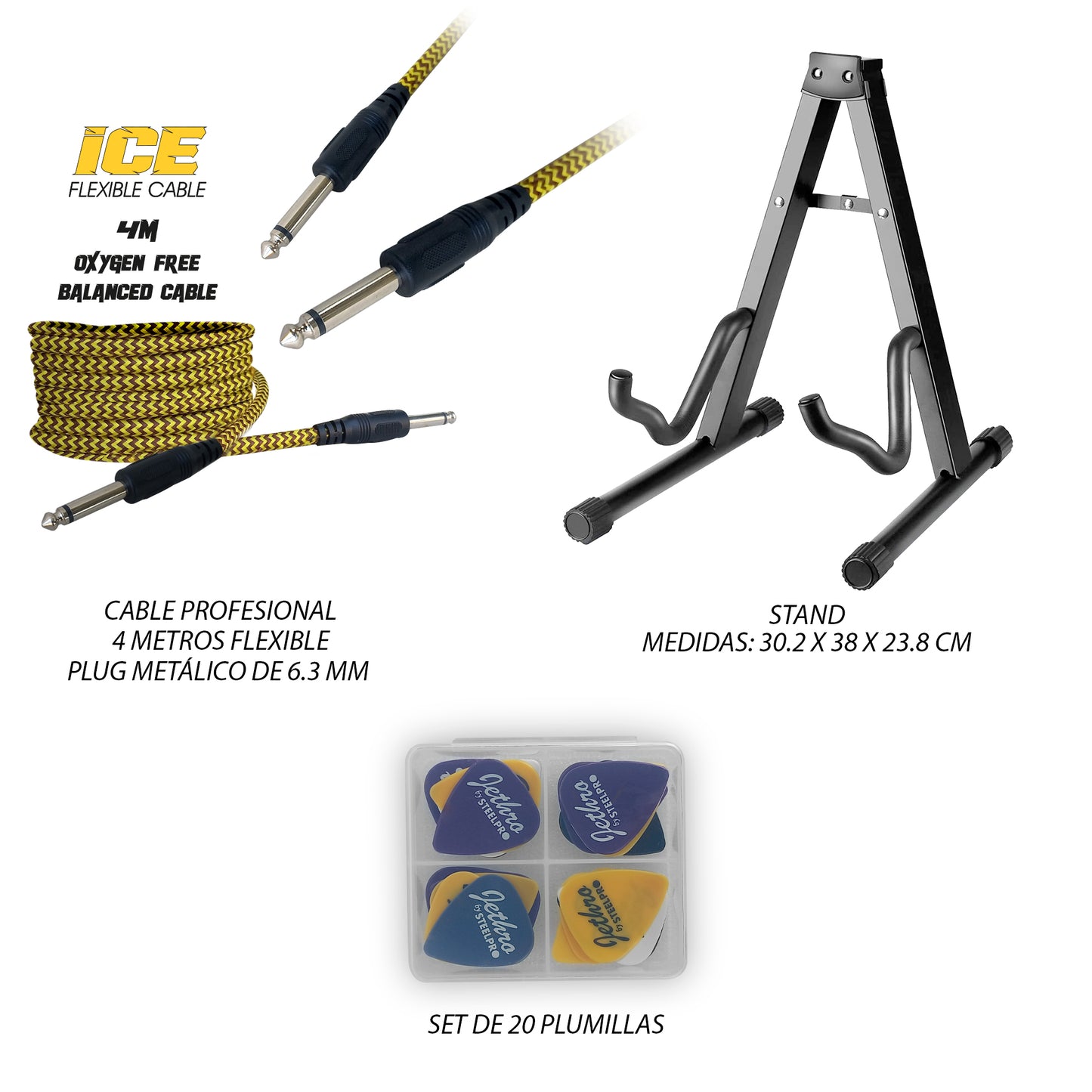 Paquete Guitarra Electrica Jethro 080-SK Series By Steelpro