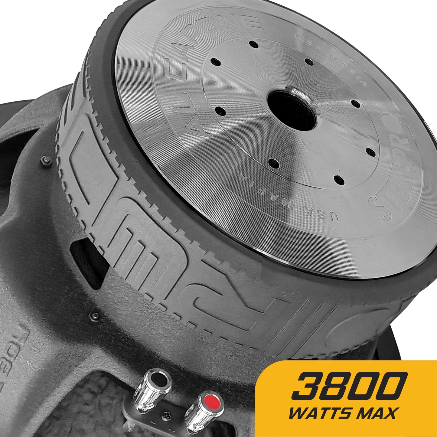 Subwoofer 12pulg 3800w Doble Bobina The Rude Boy By Steelpro - Negro