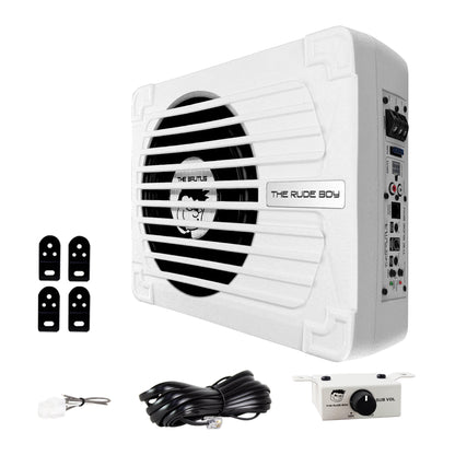 THE BRUTUS Subwoofer Amplificado 10'' 400w Rms Blanco The Rude Boy by Steelpro