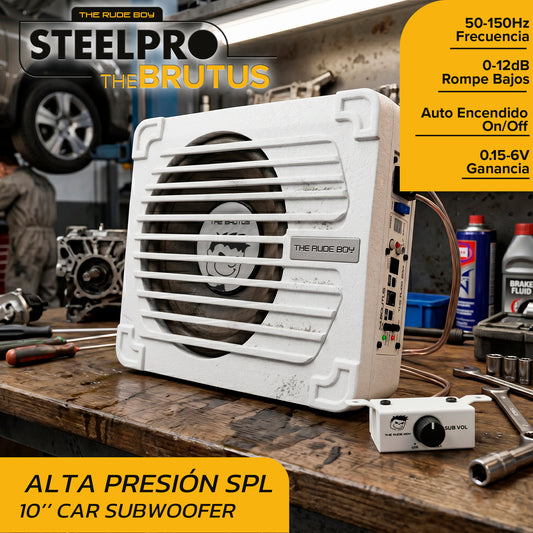 Subwoofer Amplificado 10 400w Rms Blanco The Brutus