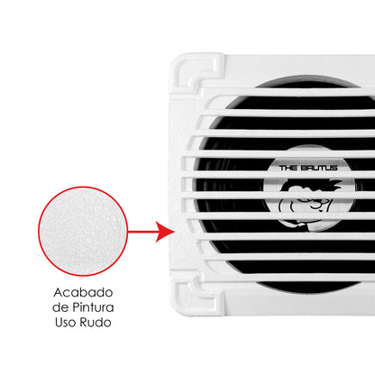 THE BRUTUS Subwoofer Amplificado 10'' 400w Rms Blanco The Rude Boy by Steelpro