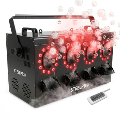 Máquina De Burbujas Con Humo RGBW 1500w Dmx Steelpro Atmos-4