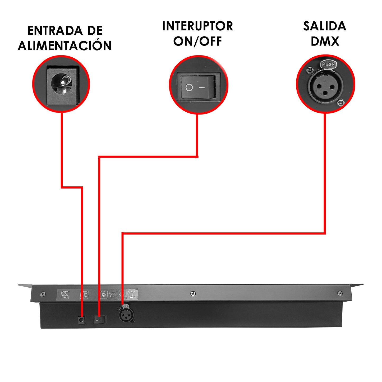 Controlador Dmx512 ,12 Escaners  , 192 Canales -  Steelpro