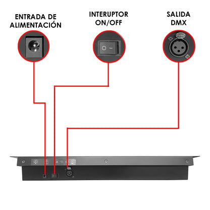Controlador Dmx512 ,12 Escaners  , 192 Canales -  Steelpro