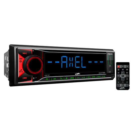 Autoestéreo 1 Din Axel AXEL-016DSP Bluetooth DSP App 4x100W RCA Subwoofer Carátula Desmontable