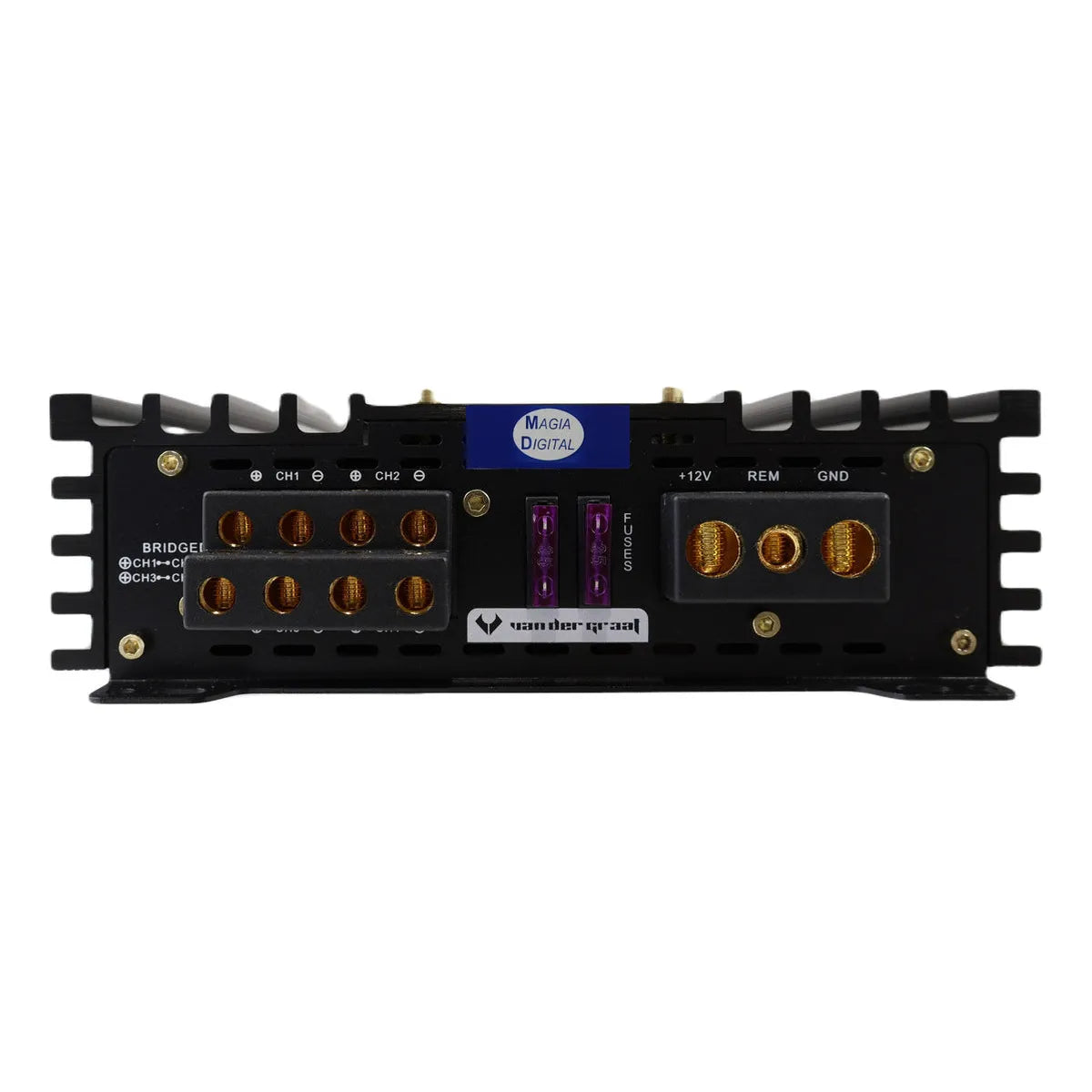 Amplificador 4ch Evolution Vander Graaf 450w Monoblock Open Color Negro