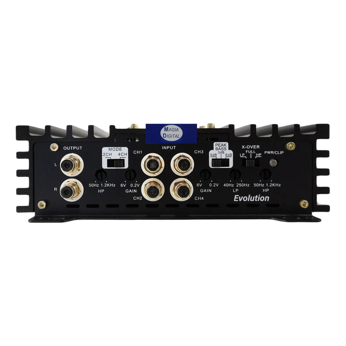 Amplificador 4ch Evolution Vander Graaf 450w Monoblock Open Color Negro
