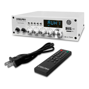 Amplificador Audio De Casa Negocio 4x75w Bluetooth Steelpro