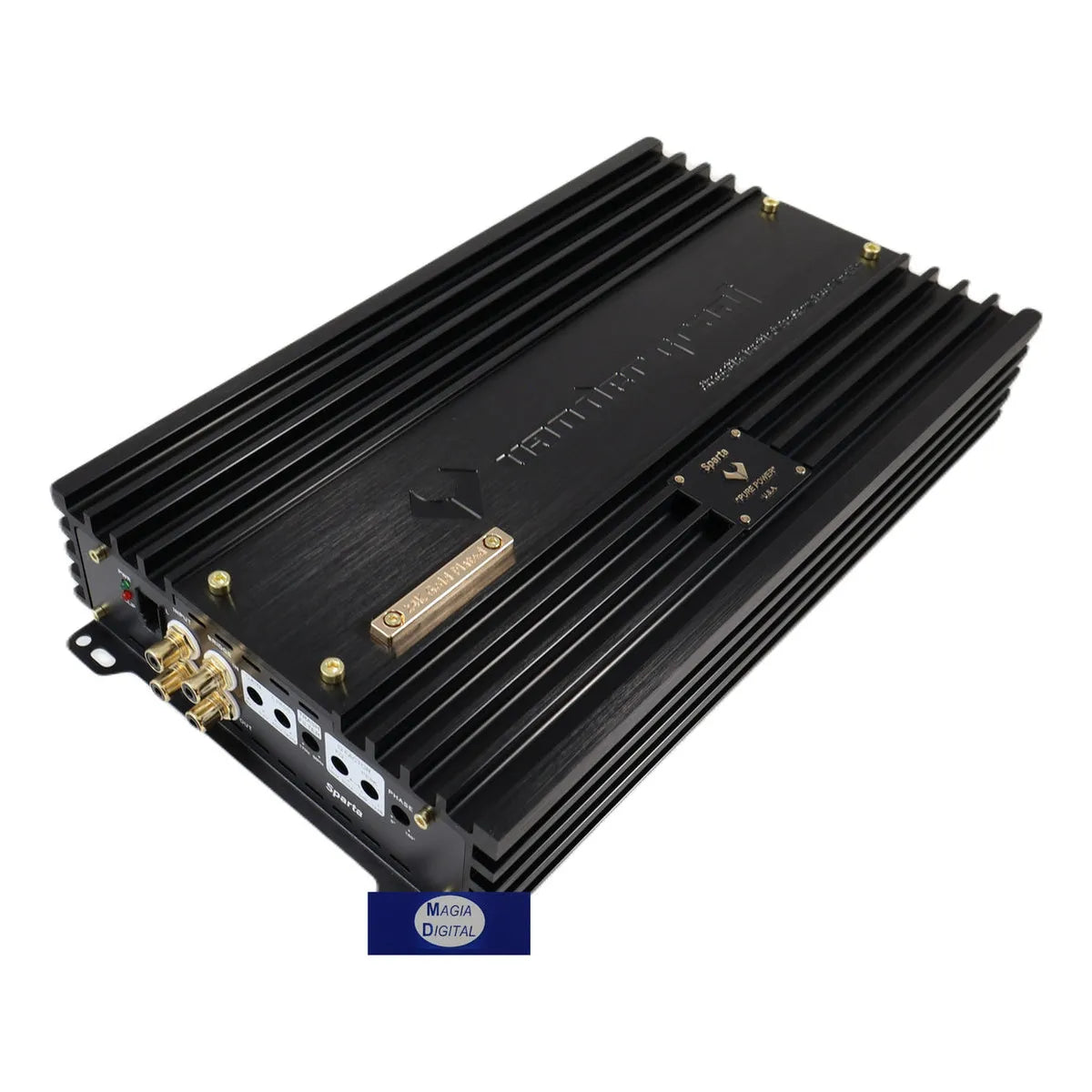 Amplificador Clase D 2ch Sparta Vander Graaf 3500w Monoblock Color Negro