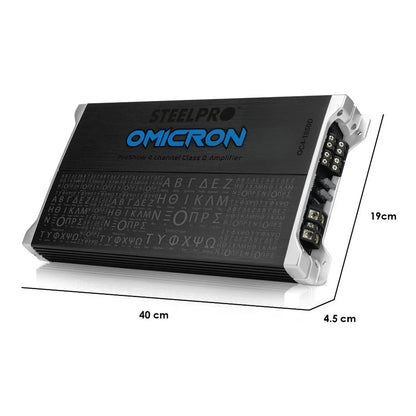 Amplificador Clase D 4 Canales 1800w Max Ómicron By Steelpro