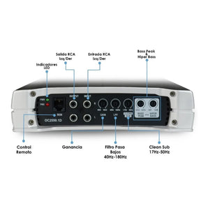 Amplificador Clase D Monoblock 2500w Max Ómicron By Steelpro