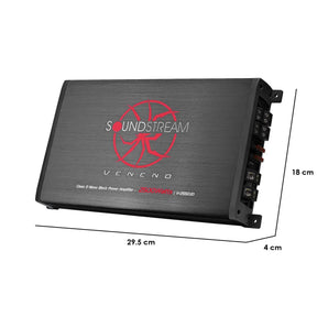 Amplificador Clase D Monoblock 2500w Max Veneno Soundstream