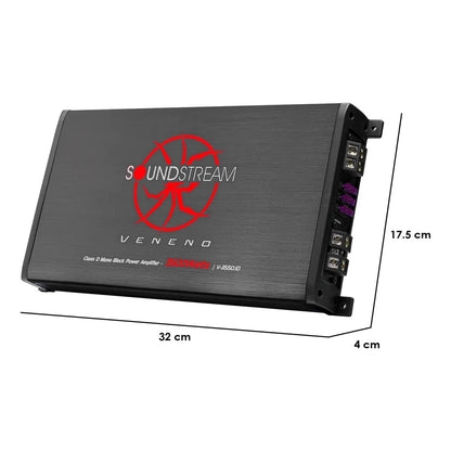 Amplificador Clase D Monoblock 3500w Max Veneno Soundstream