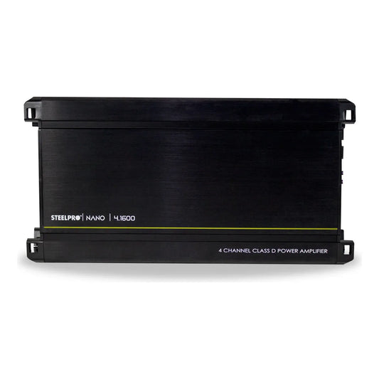 Amplificador Mono Block 4ch Nano 4.1600w Steelpro Color Negro