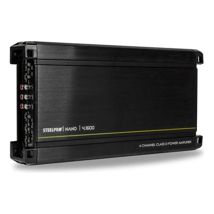 Amplificador Mono Block 4ch Nano 4.1600w Steelpro Color Negro