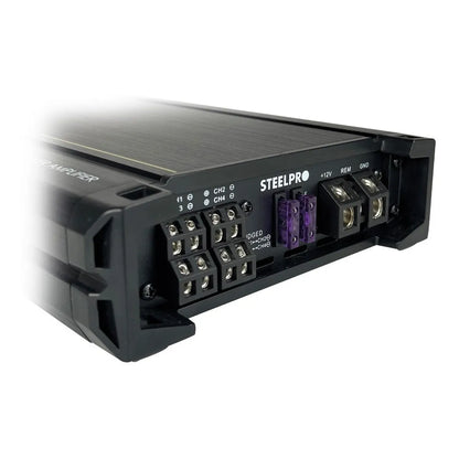 Amplificador Mono Block 4ch Nano 4.1600w Steelpro Color Negro
